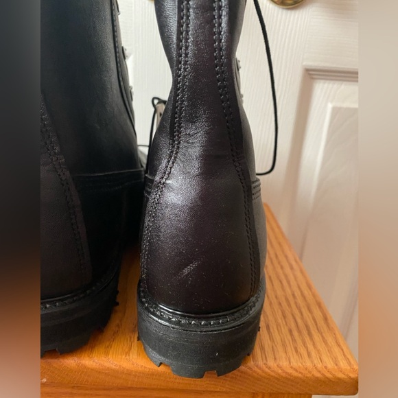 ?VINTAGE Dead Stock! Black Leather Military Intermediate Cold/Wet Combat Boots 9 main image 4